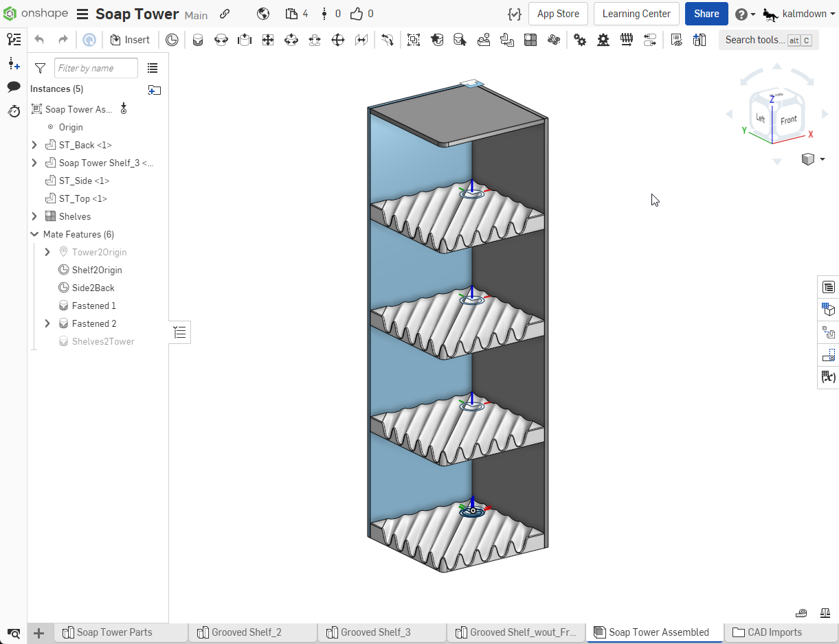 screen capture of a CAD model
